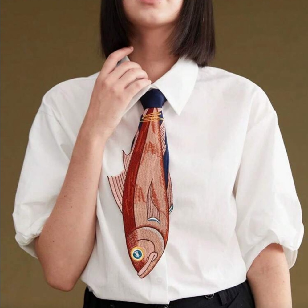 Boho fish tie S121 - Picture 1 of 5